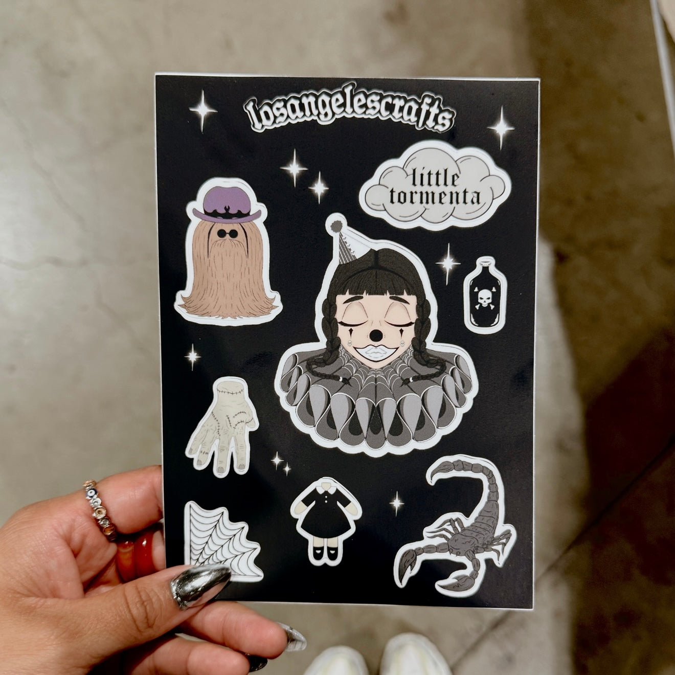 Miércoles sticker sheet